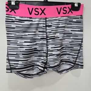 VSX Women's Athletic Shorts with Black and White Stripes Size S